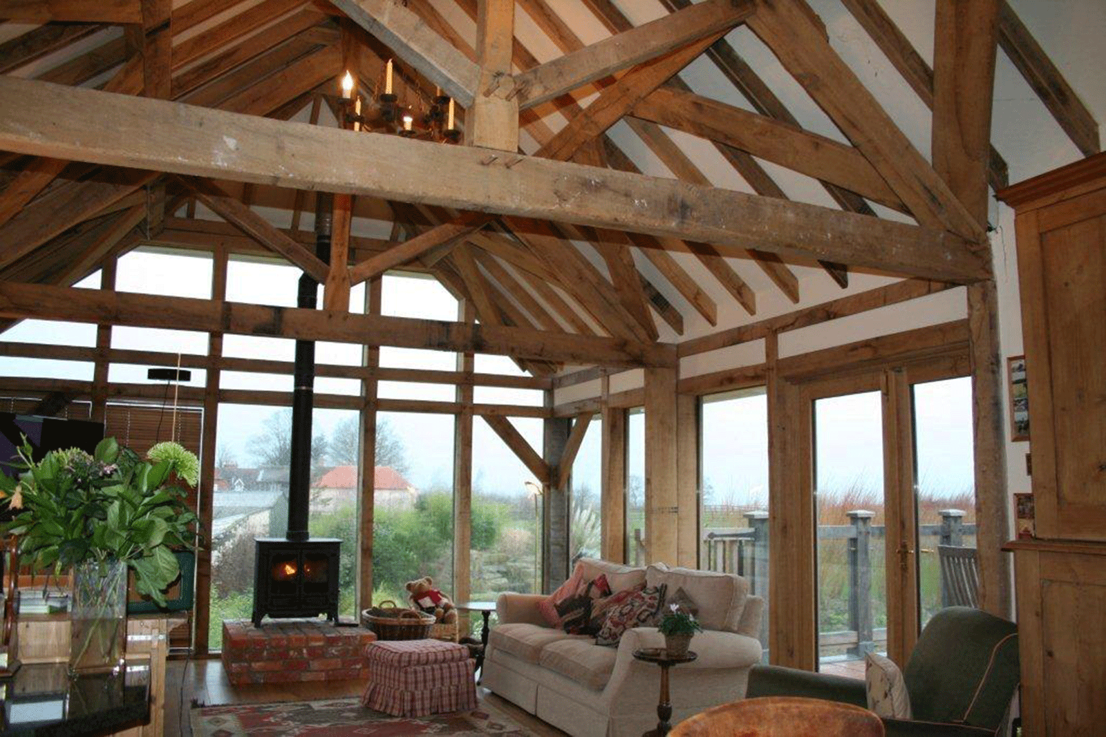 Oak frame trusses_stables_restoration_listed building-House_Tennis court_build_Private Manor House_Exeter College Restoration_listed building _ Imperial-Restoration and Construction-New-Build-Fire Damage-Restoration-Historic-Grade-I-II-Listed Building